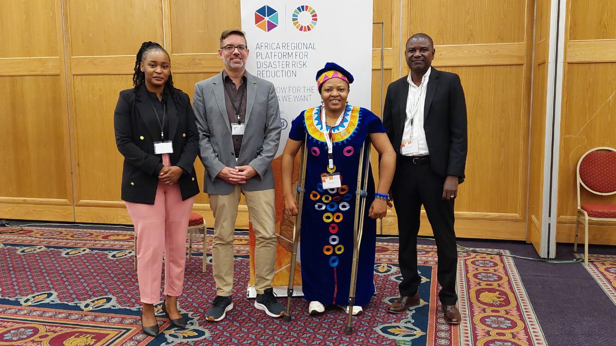 CBM members of the Community Based Inclusive Development Initiative, along with partners from various organisations of persons with disabilities, participated in the eighth high-level meeting on disaster risk reduction in Windhoek, Namibia.