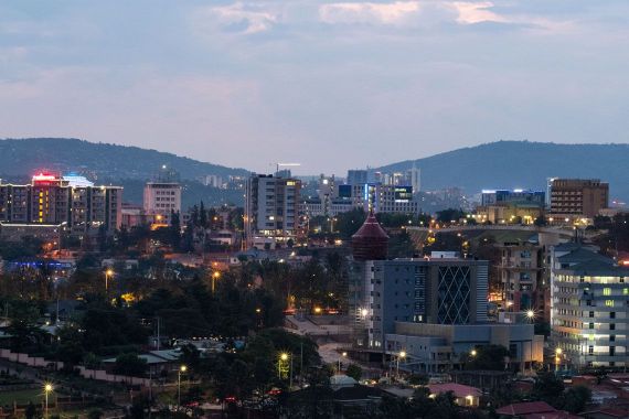 Kigali city in Rwanda